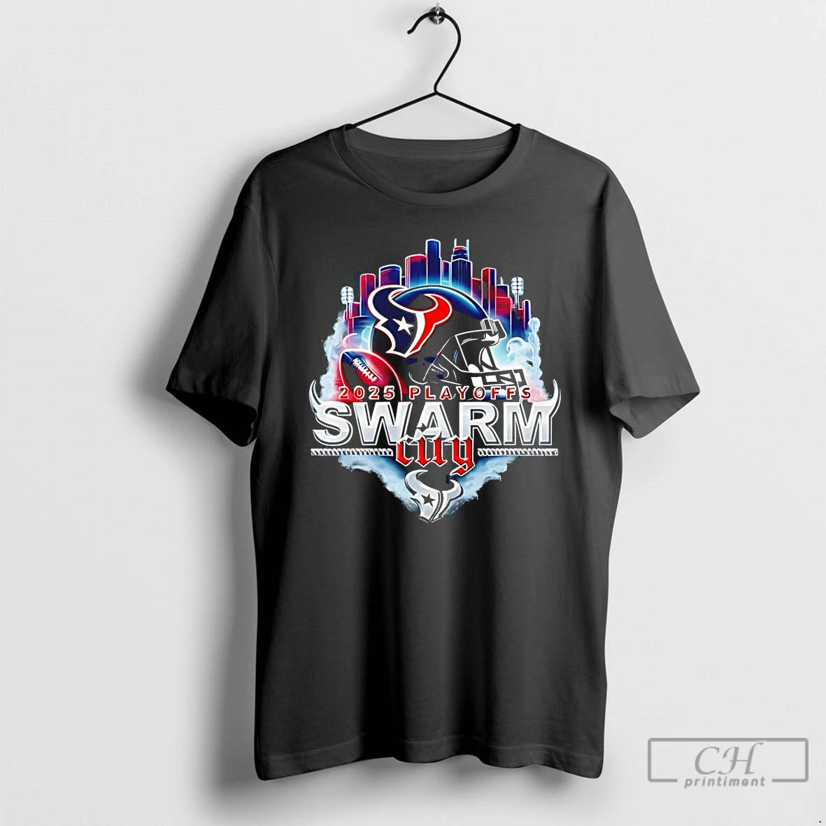 Premium Hoston Texans 2025 Playoffs Swarm City T-Shirts, Hoodie, Sweatshirt | DripVista.com