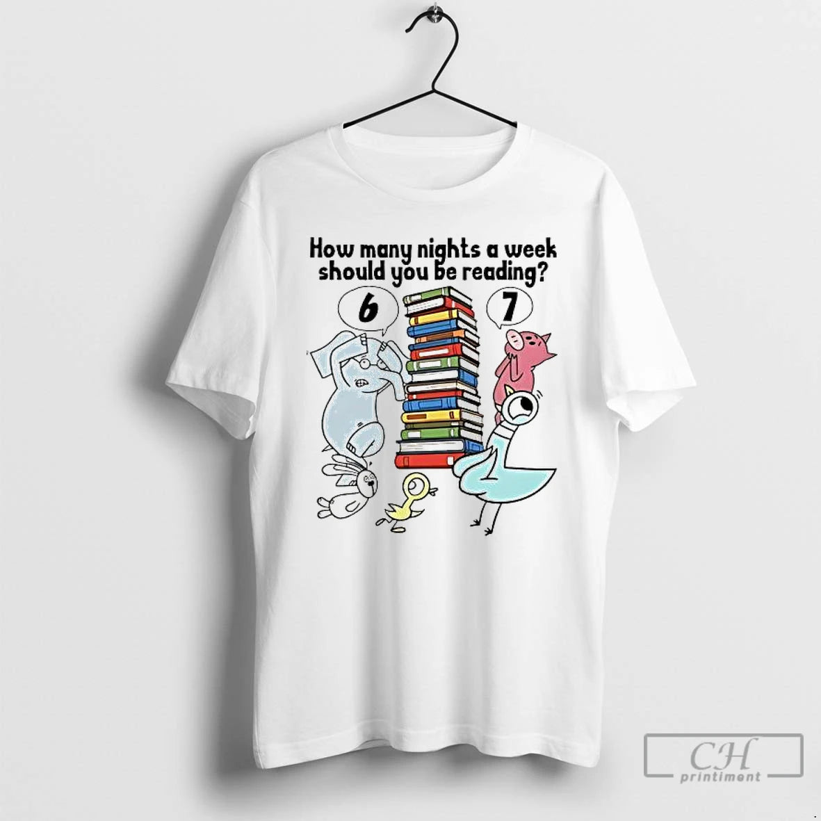 Premium How Many Nights A Week Should You Be Reading 6 7 Animal T Shirts Hoodie, Sweatshirt | DripVista.com