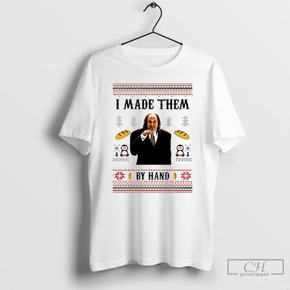 Premium I Made Them By Hand Ugly Christmas T-Shirts, Hoodie, Sweatshirt | DripVista.com