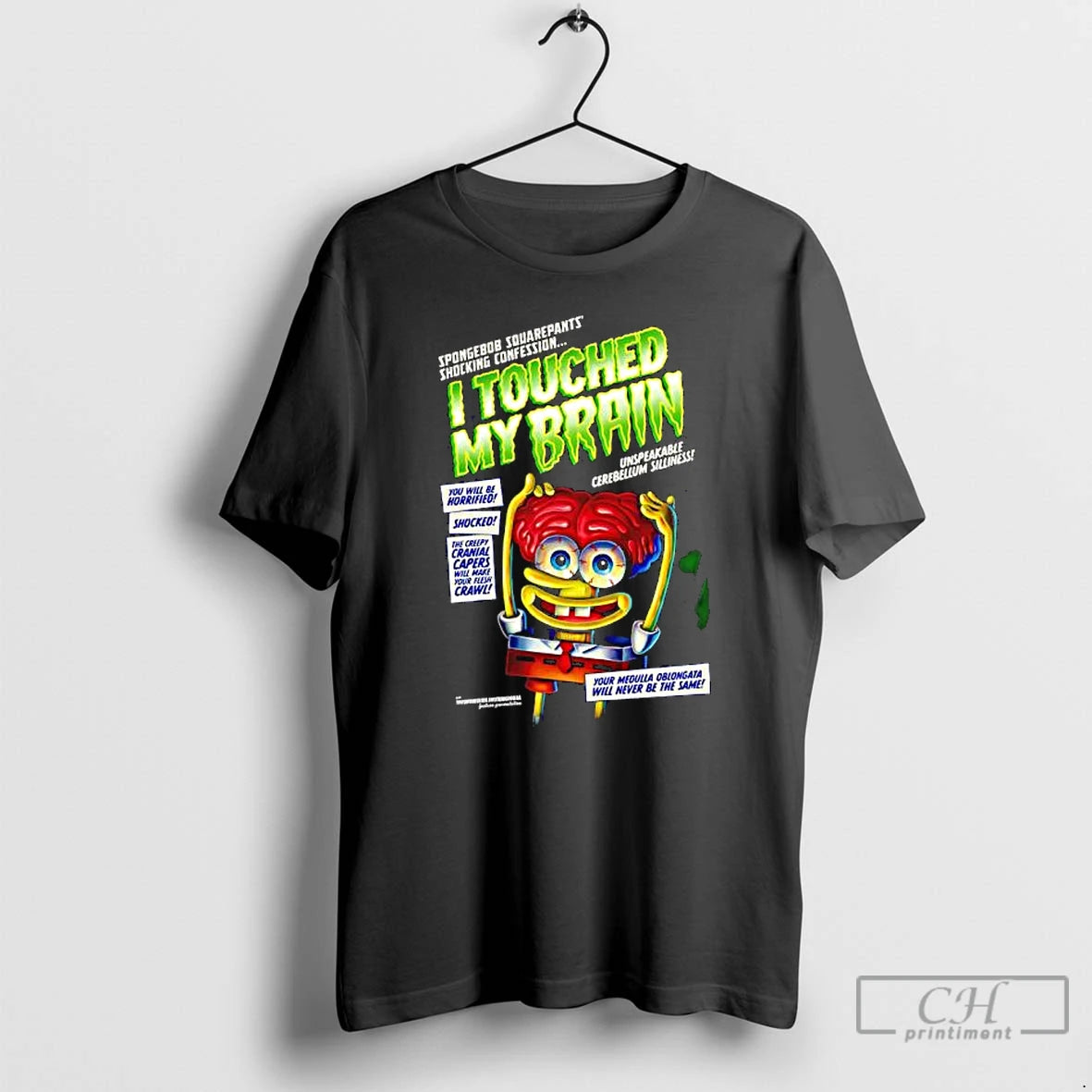 Premium I Touched My Brain Bob Graphic T-Shirts, Hoodie, Sweatshirt | DripVista.com