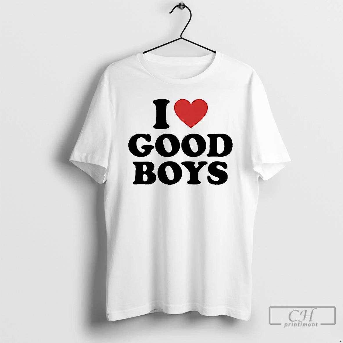 Premium I Love Good Boys Text T-Shirts, Hoodie, Sweatshirt | DripVista.com