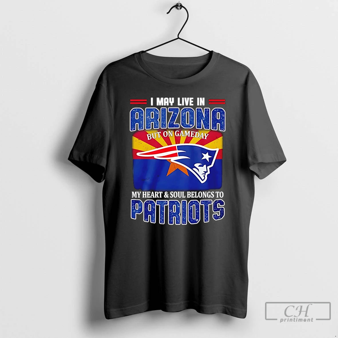 Premium I May Live In Arizona But On Gameday My Heart And Soul Belong To T-Shirts, Hoodie, Sweatshirt | DripVista.com