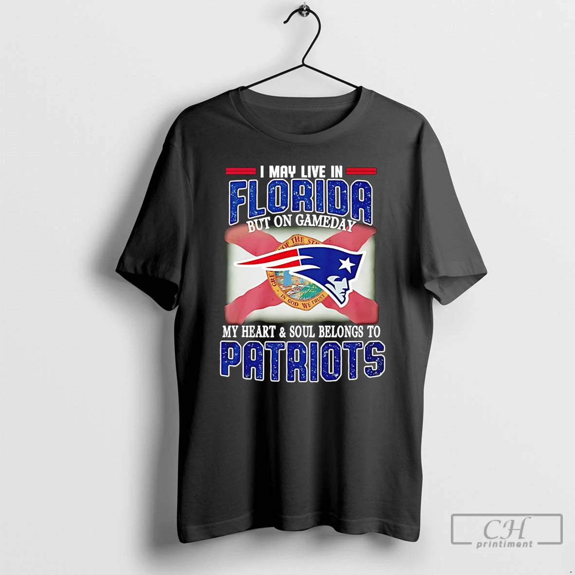 Premium I May Live In Florida But On Gameday My Heart And Soul Belong To T-Shirts, Hoodie, Sweatshirt | DripVista.com