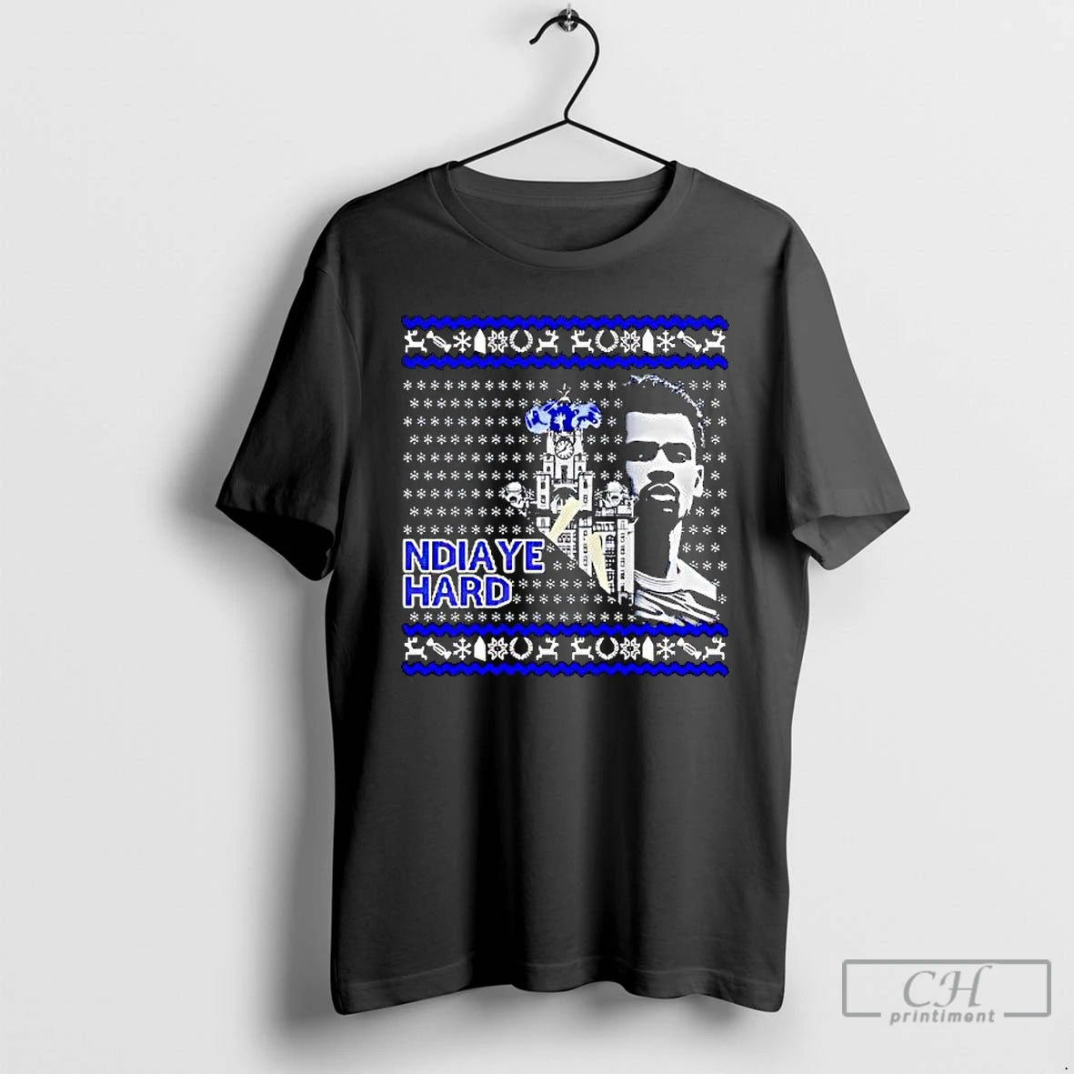 Premium Iliman Ndiaye Everton Fc Ugly Christmas T-Shirts, Hoodie, Sweatshirt | DripVista.com