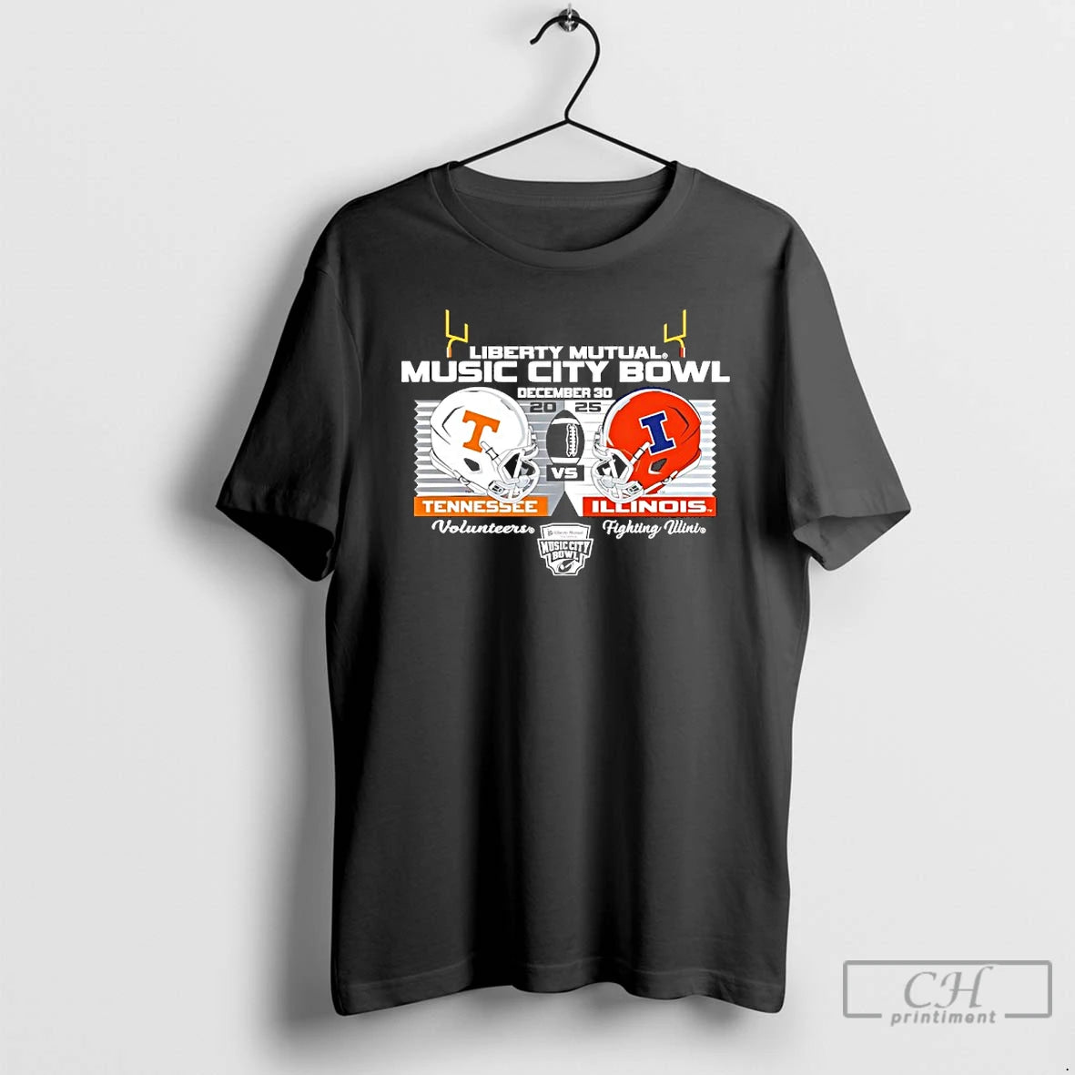 Premium Illinois Football Vs Tennessee 2025 Music City Bowl Head To Head T Shirts Sweater Hoodie, Sweatshirt | DripVista.com