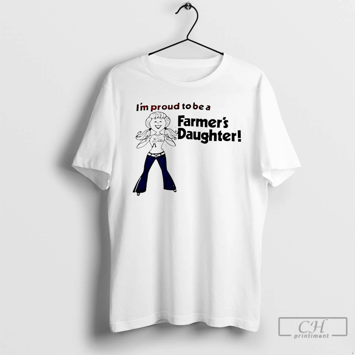 Premium Im Proud To Be A Farmers Daughter T-Shirts, Hoodie, Sweatshirt | DripVista.com