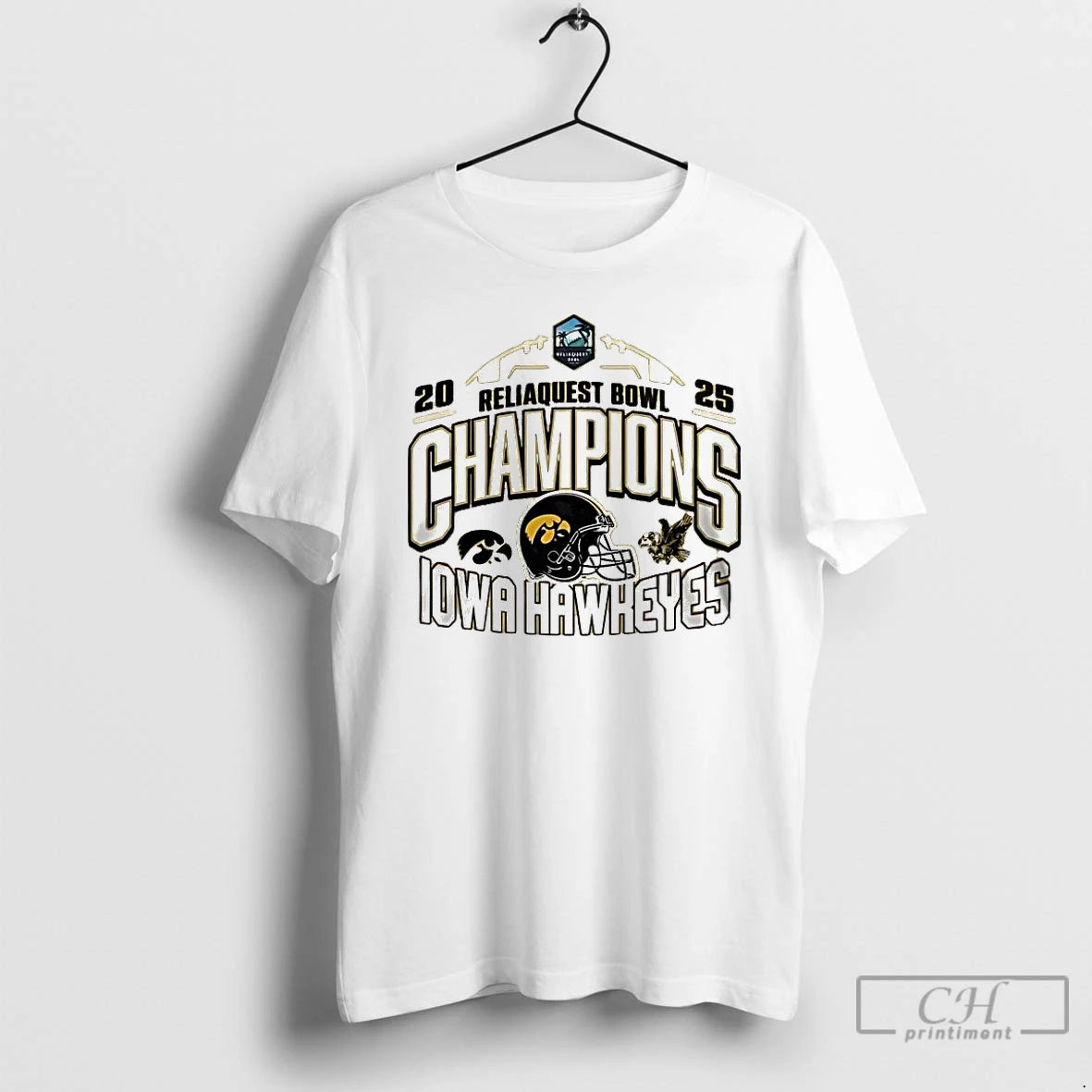 Premium Iowa Hawkeyes 2025 Reliaquest Bowl Champions Helmet T-Shirts, Hoodie, Sweatshirt | DripVista.com