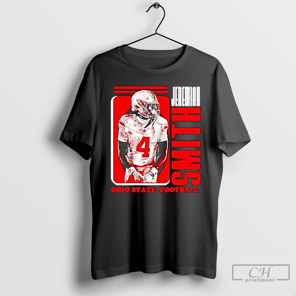 Premium Jeremiah Smith Portrail Ohio State Football T-Shirts, Hoodie, Sweatshirt | DripVista.com