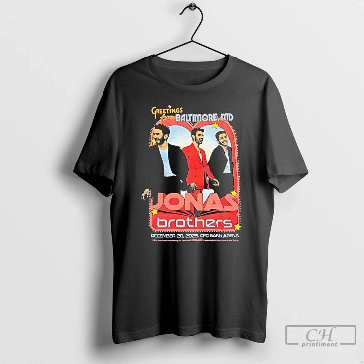 Premium Jonas Brothers Greetings From Your Hometown Baltimore Md Show T-Shirts, Hoodie, Sweatshirt | DripVista.com