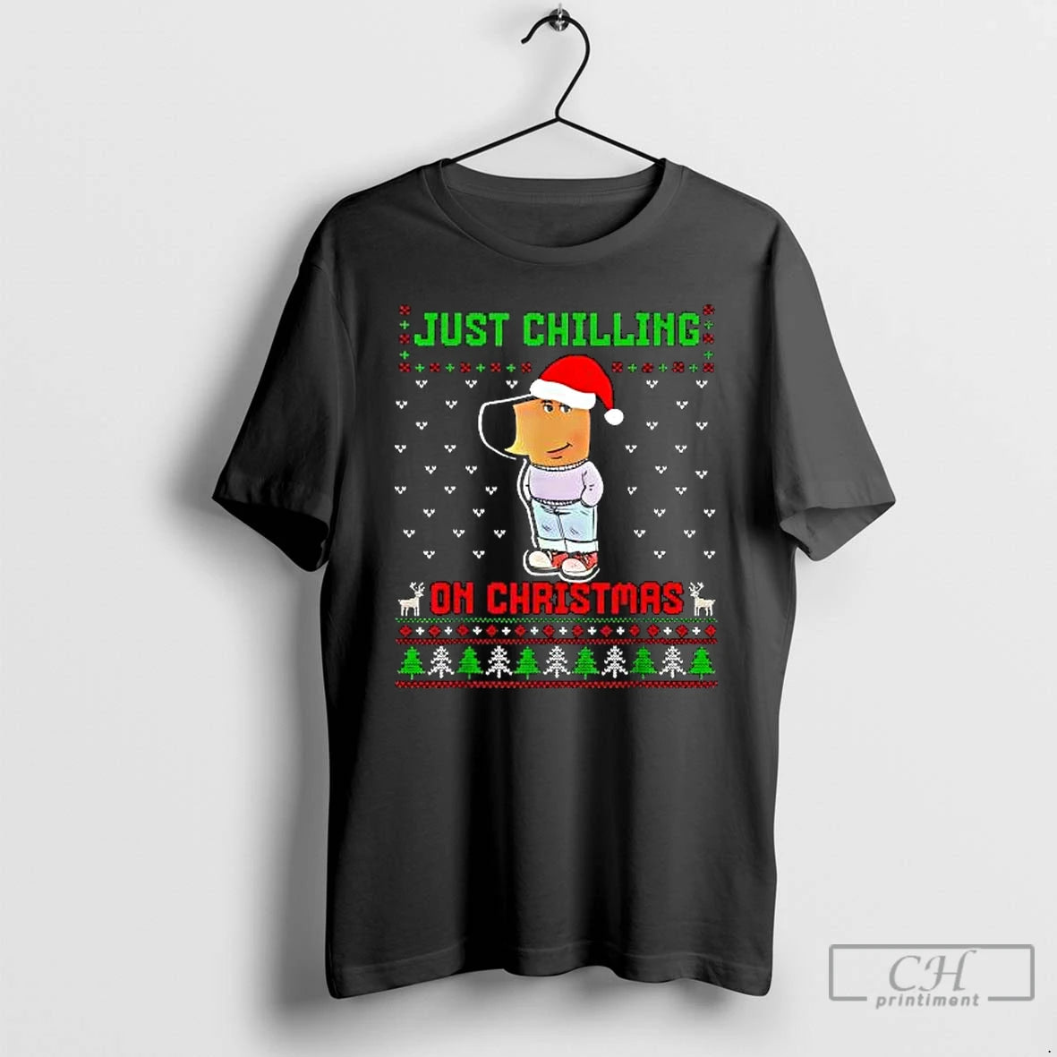 Premium Just A Chill Guy Just Chilling On Christmas T-Shirts, Hoodie, Sweatshirt | DripVista.com