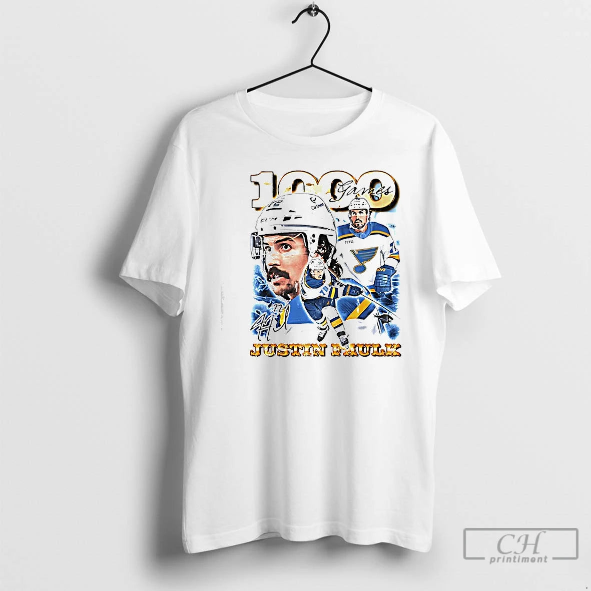 Premium Justin Faulk 100 Games St Louis Blues Hockey T-Shirts, Hoodie, Sweatshirt | DripVista.com