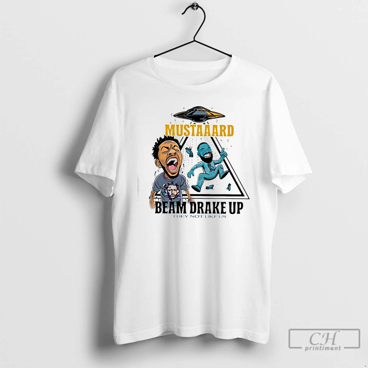 Premium Kendrick Lamar Mustaaard Beam Me Up They Not Like Us T-Shirts, Hoodie, Sweatshirt | DripVista.com