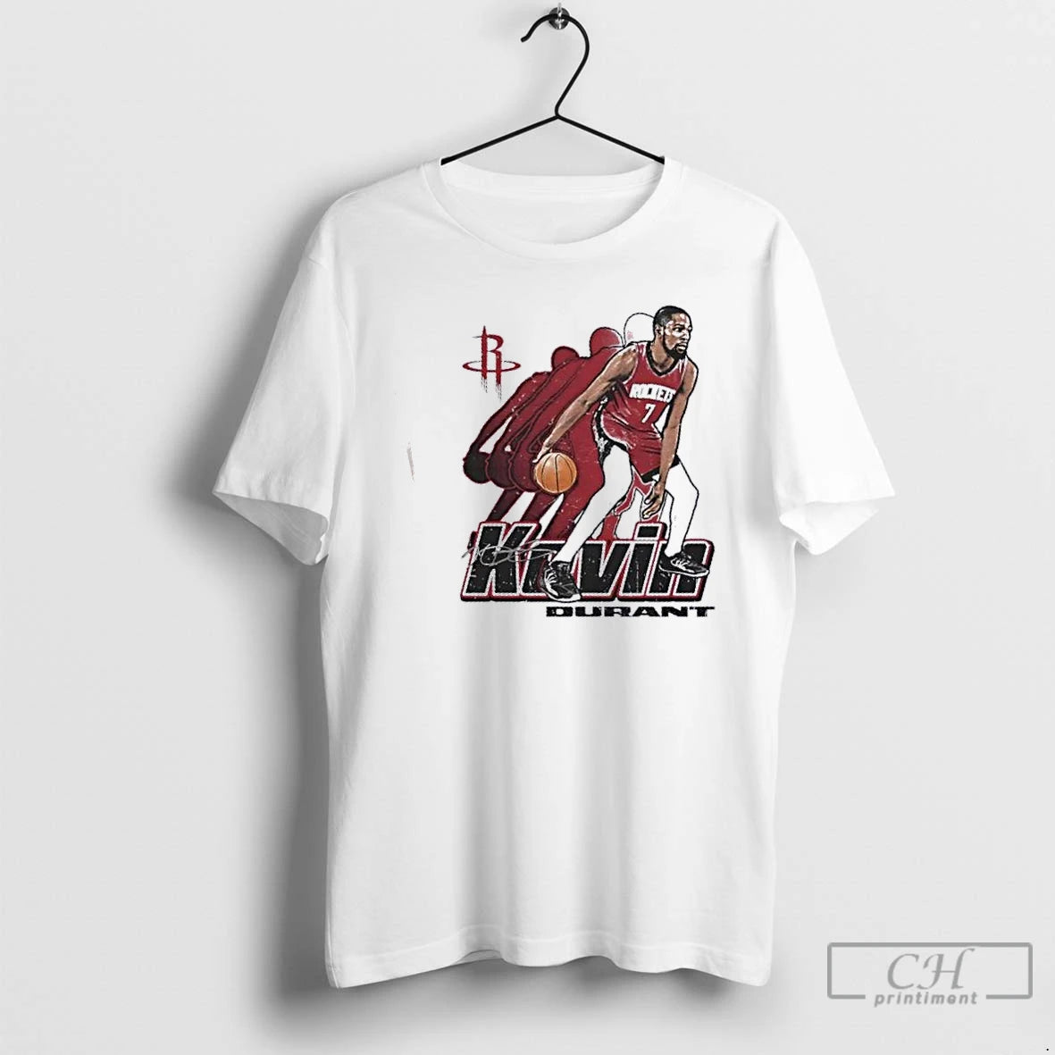 Premium Kevin Durant Houston Rockets Basketball Retro Signature T-Shirts, Hoodie, Sweatshirt | DripVista.com