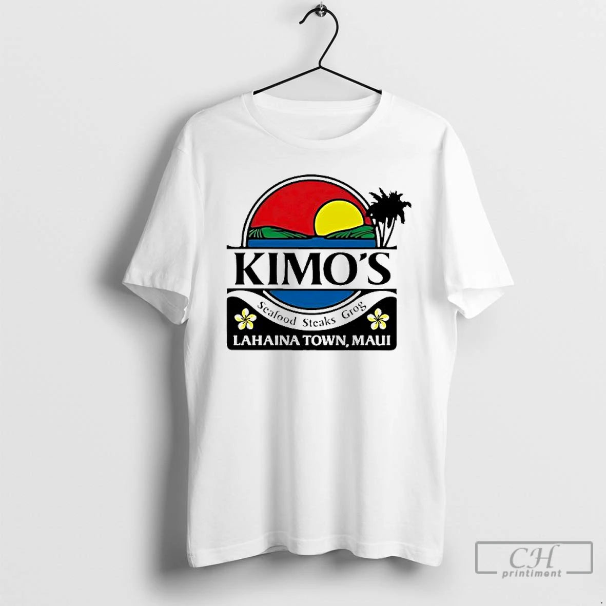 Premium Kimos Seafood Steaks Grog Lahaina Town Maui Logo T-Shirts, Hoodie, Sweatshirt | DripVista.com