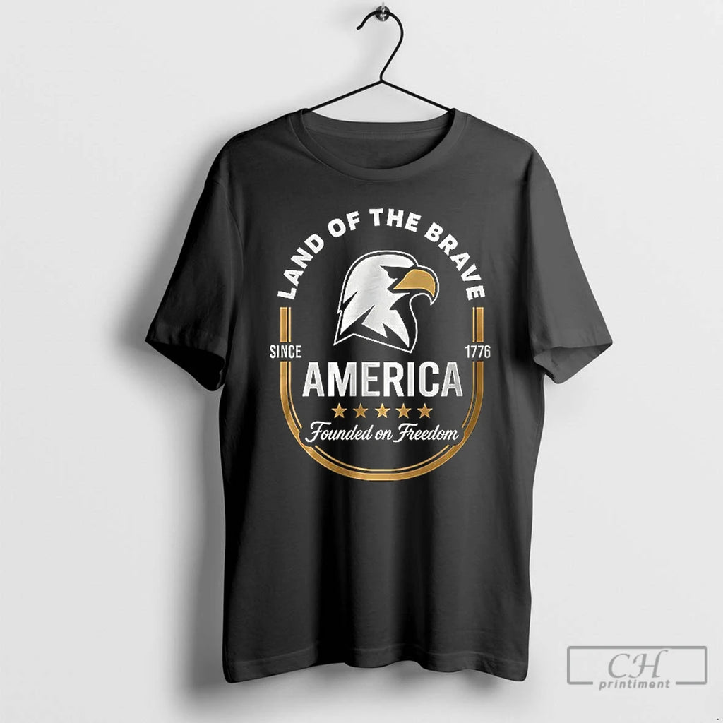 Premium Land Of The Brave America Founded On Freedom Since 1776 Ceramic Ceramic And Classic