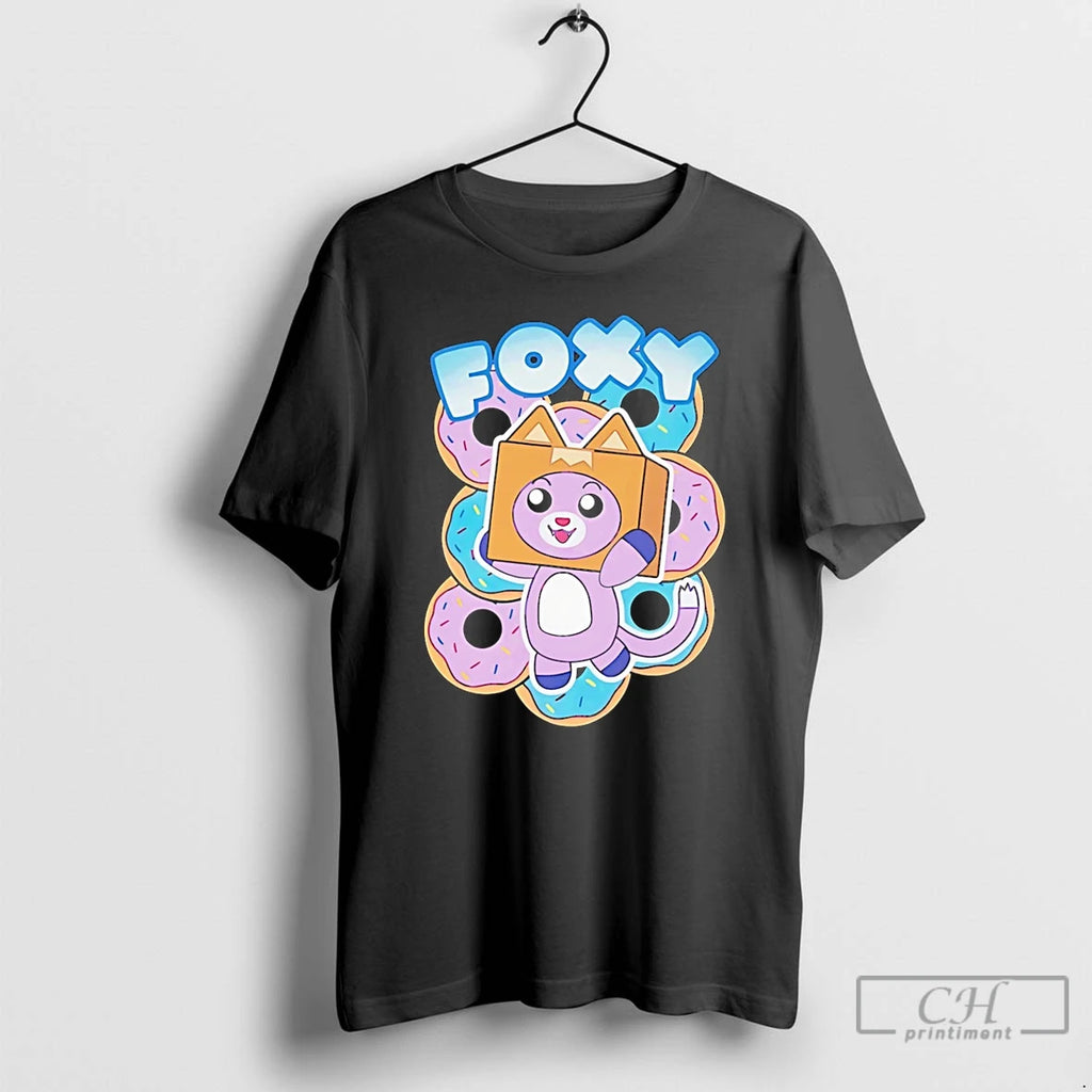 Premium Lankybox Foxy Donuts Cartoon T-Shirts, Hoodie, Sweatshirt | DripVista.com