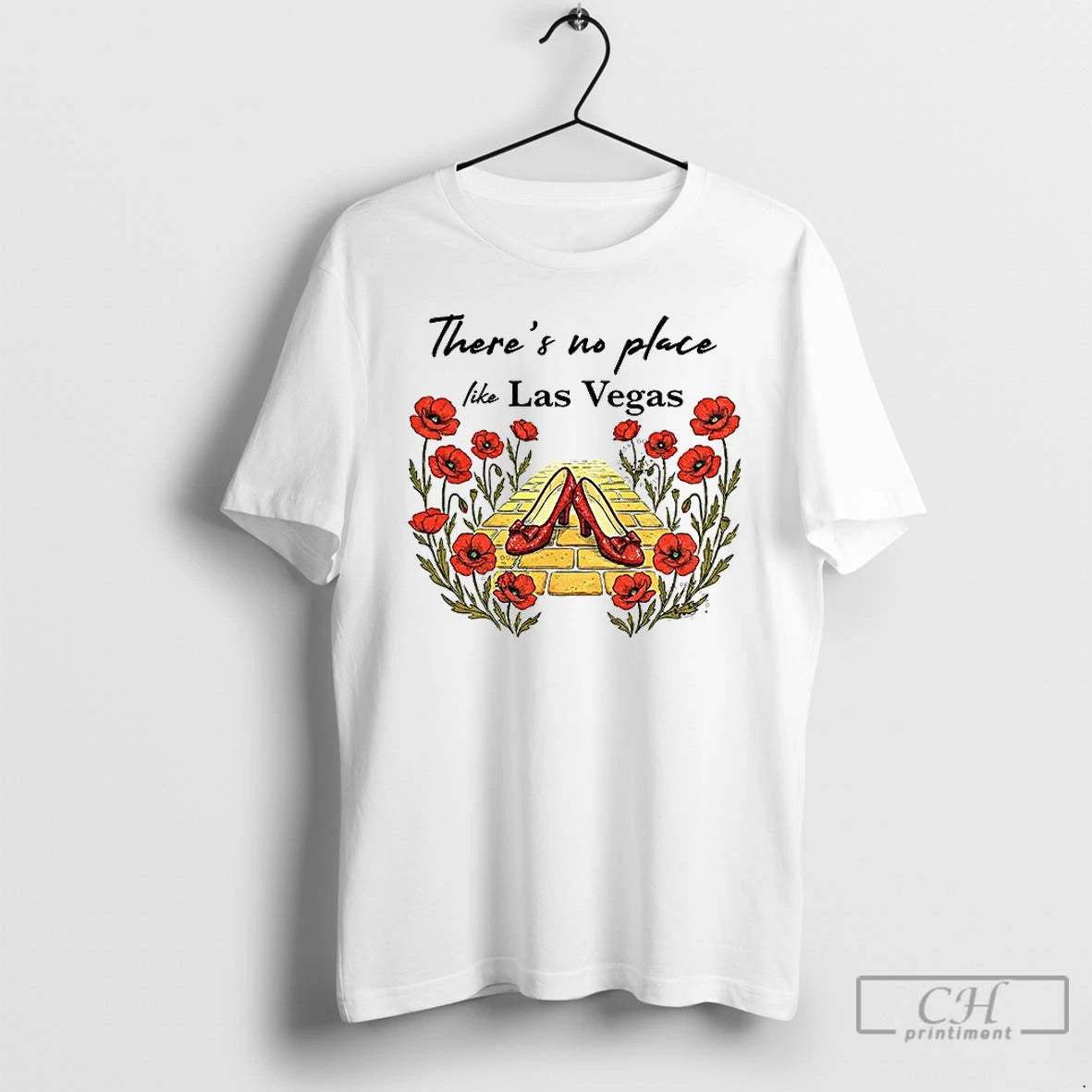 Premium Las Vegas Wizard Of Oz Theres No Place Like Floral Vintage T Shirts Sweater Hoodie, Sweatshirt | DripVista.com