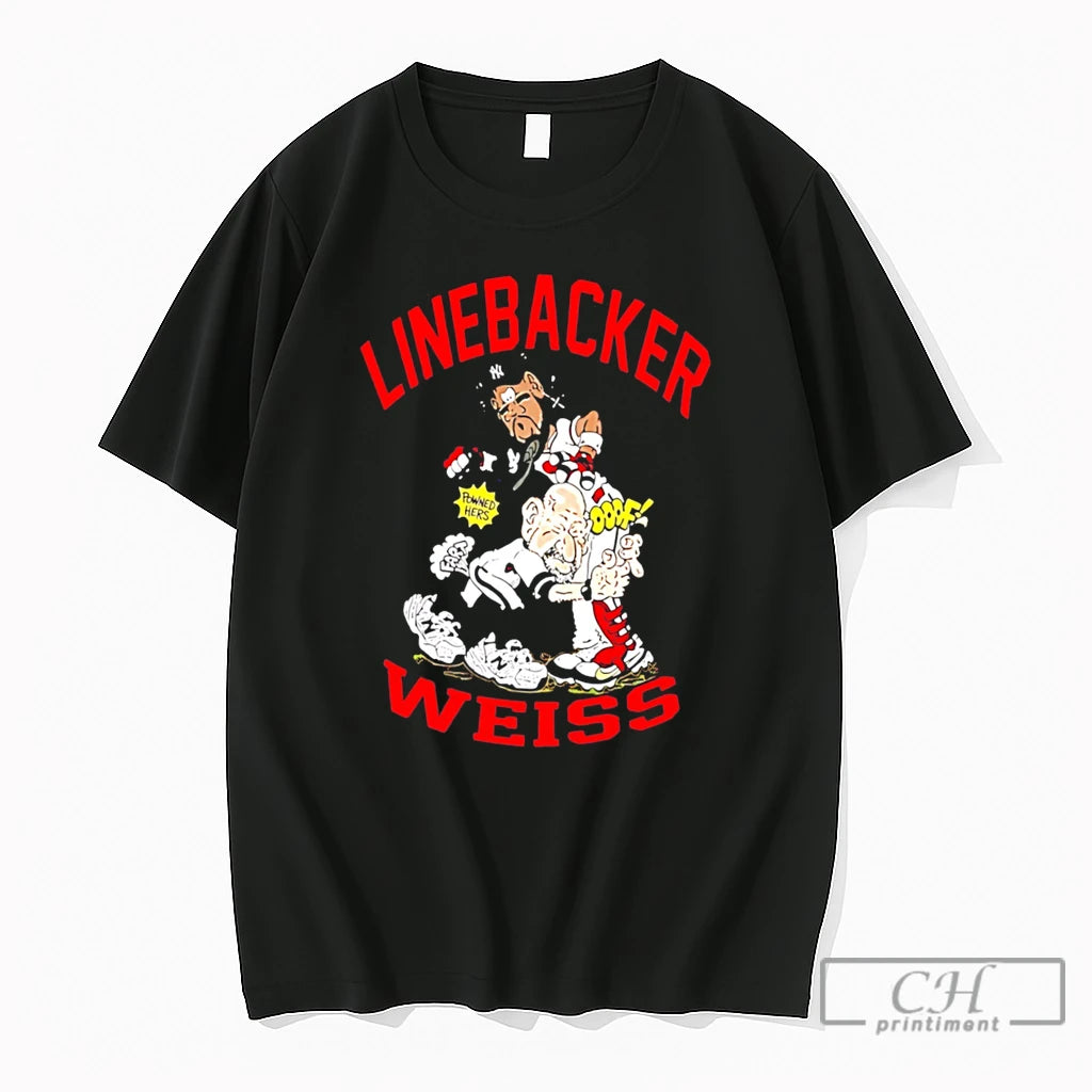 Premium Linebacker Style Walt Weiss Vs Jorge Soler Caricature Tee