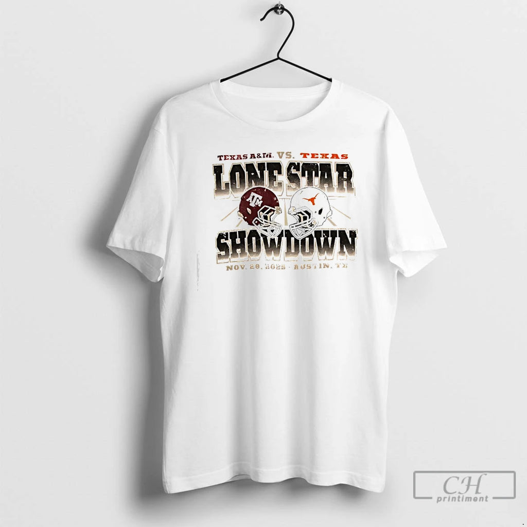 Premium Lone Star Showdown Texas Longhorns Vs Texas Am Aggies Football 2025 T Shirts Sweater Hoodie, Sweatshirt