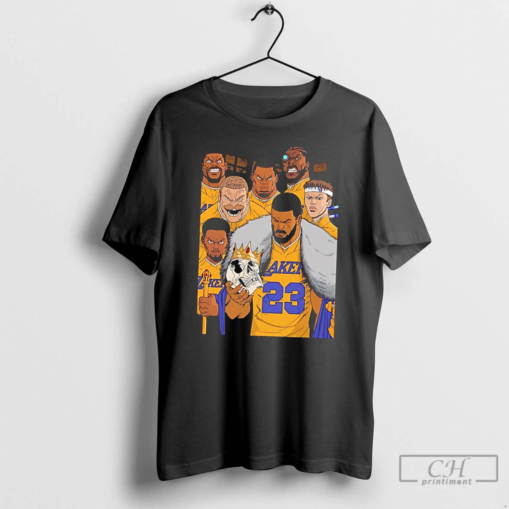 Premium Los Angeles Lakers Players Stylized As Invincible Tee