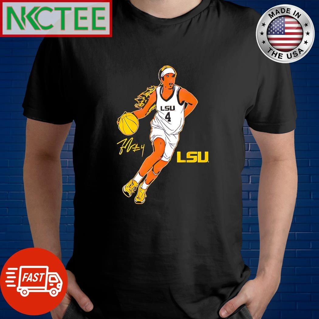 Premium Lsu Basketball Flau’jae Johnson Superstar Pose signature bounce ball run shirt