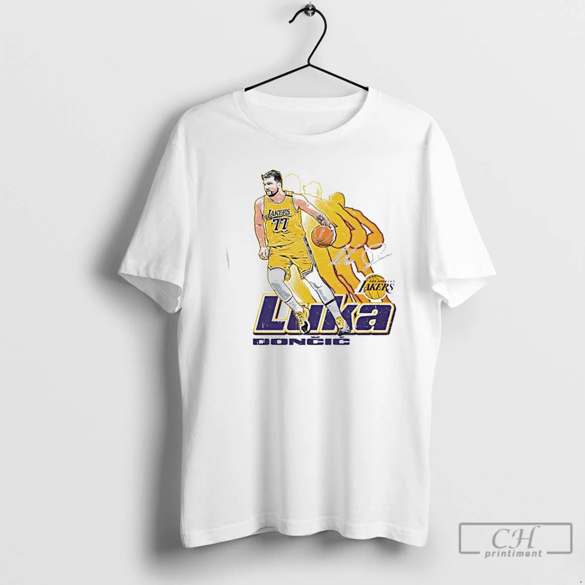 Premium Luka Doncic Los Angeles Lakers Basketball Retro Signature T-Shirts, Hoodie, Sweatshirt | DripVista.com