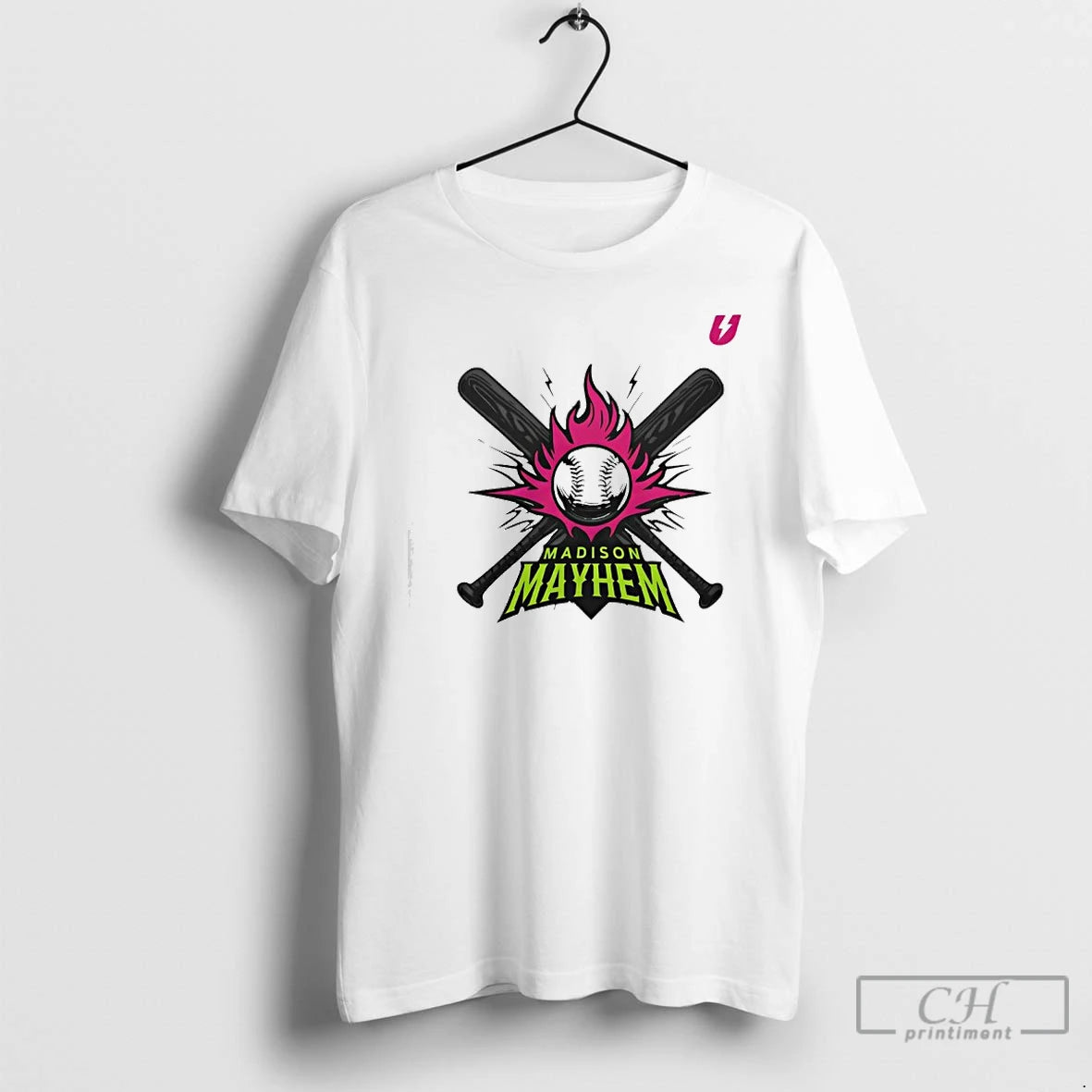 Premium Madison Mayhem Logo Classic Hustle Gear T-Shirts, Hoodie, Sweatshirt | DripVista.com