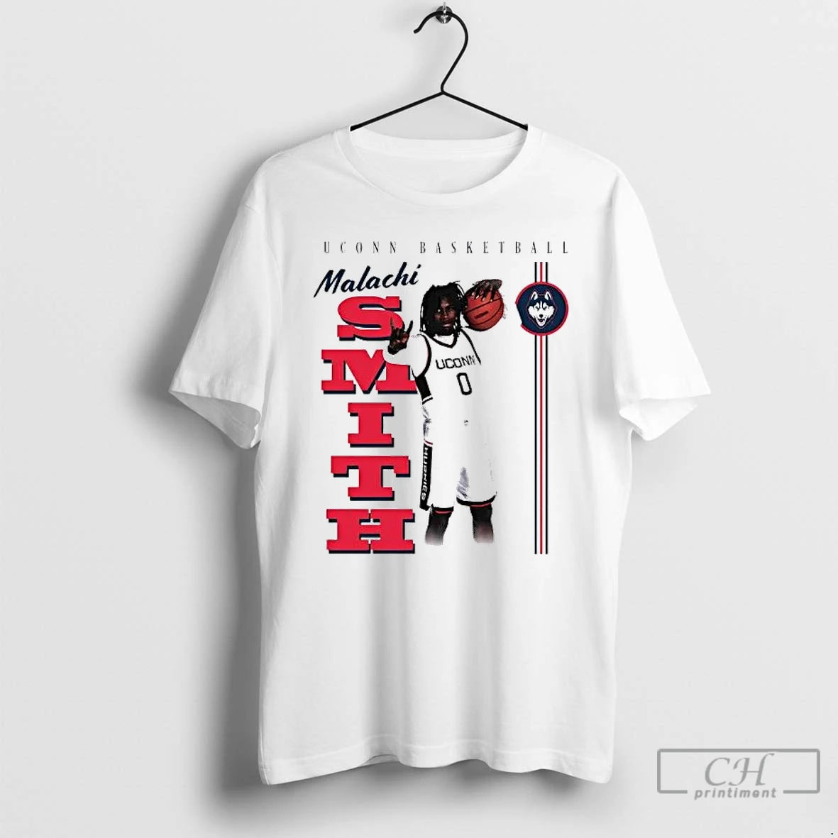 Premium Malachi Smith Illustrated Uconn Basketball T-Shirts, Hoodie, Sweatshirt | DripVista.com