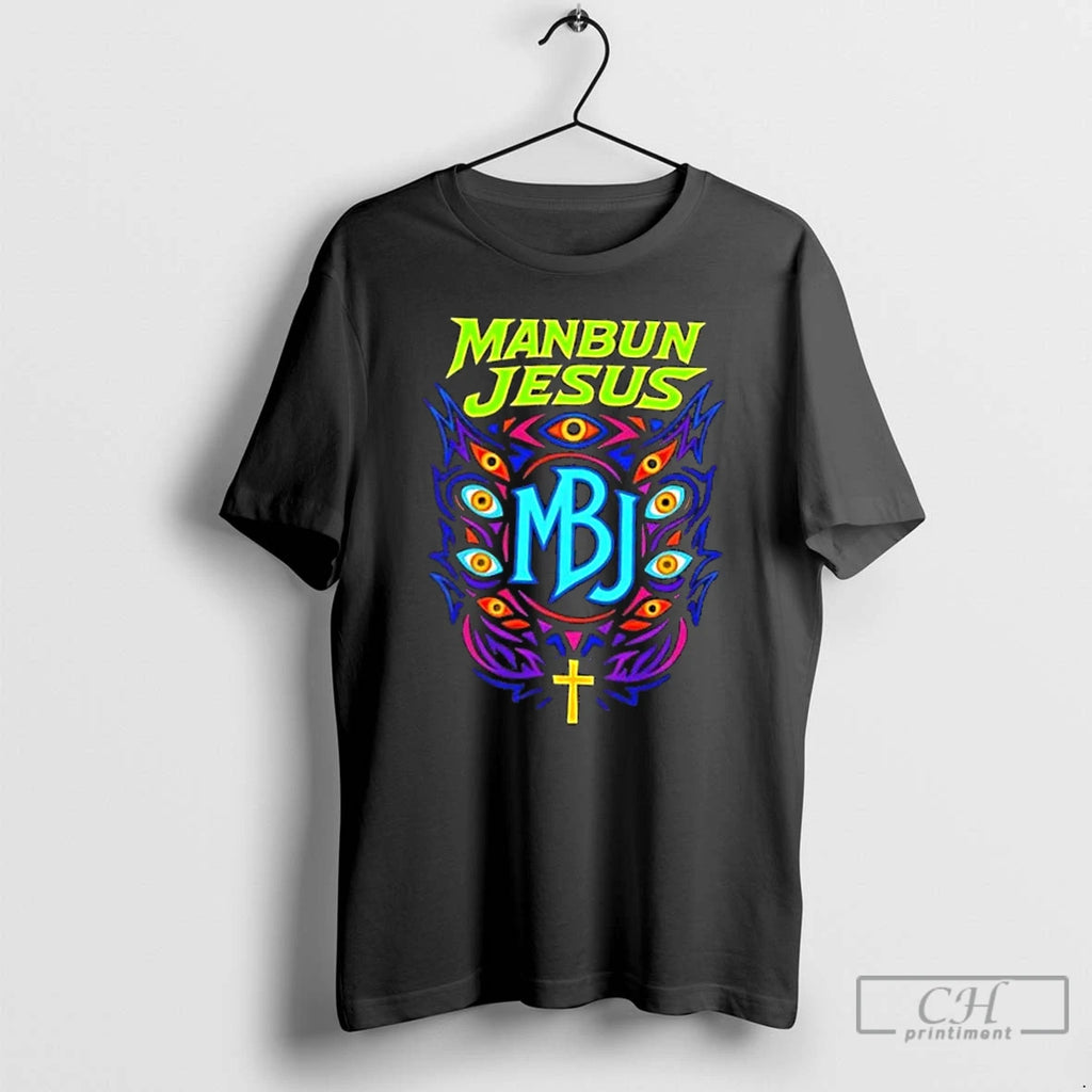 Premium Manbun Jesus Third Eye T-Shirts, Hoodie, Sweatshirt | DripVista.com