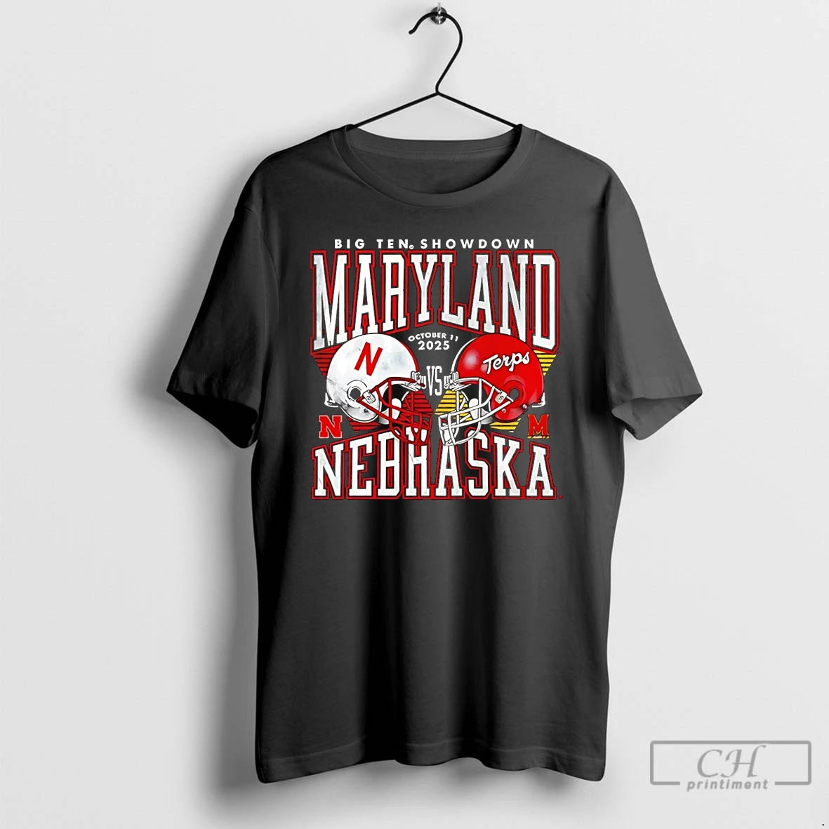 Premium Maryland Terrapins Vs Nebraska Cornhuskers Big Ten Showdown 2025 T Shirts