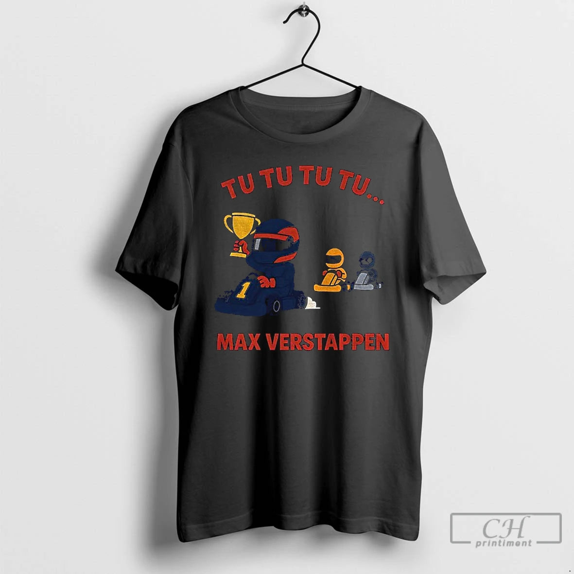 Premium Max Verstappen Trophy Win Tu Tu Tu Formula One Cartoon Vintage T Shirts Sweater Hoodie, Sweatshirt | DripVista.com