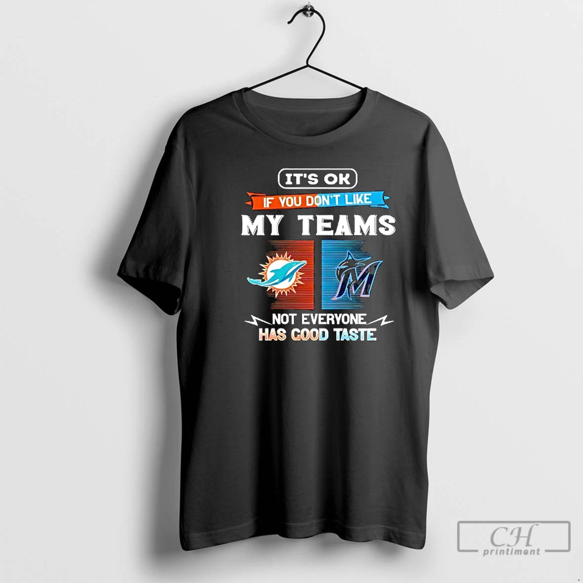 Premium Miami Dolphins And Miami Marlins Its Ok If You Dont Like My Teams Not T-Shirts, Hoodie, Sweatshirt | DripVista.com
