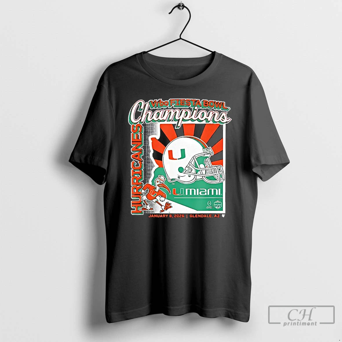 Premium Miami Football Cfp Fiesta Bowl Champions T-Shirts, Hoodie, Sweatshirt | DripVista.com