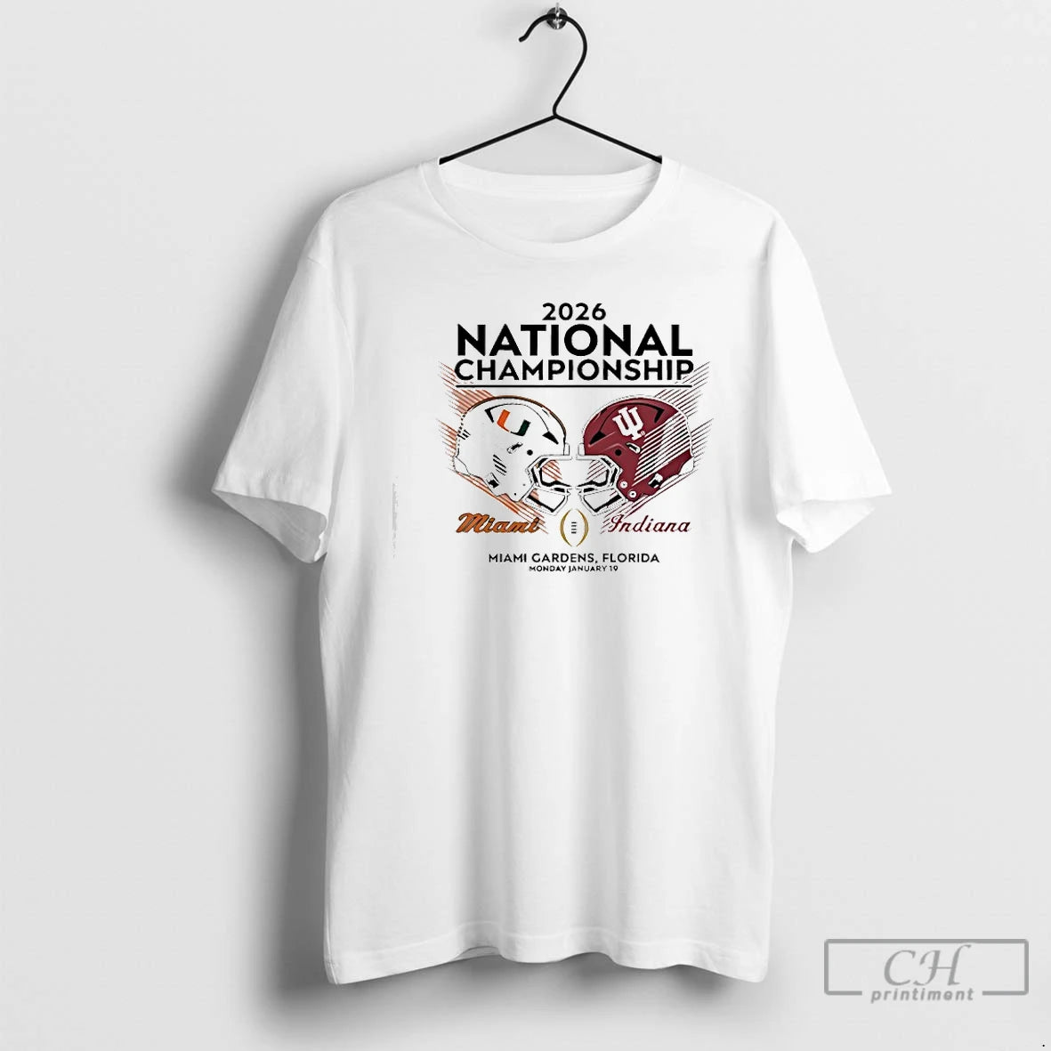 Premium Miami Vs Indiana Cfp National Championship 2026 T-Shirts, Hoodie, Sweatshirt | DripVista.com