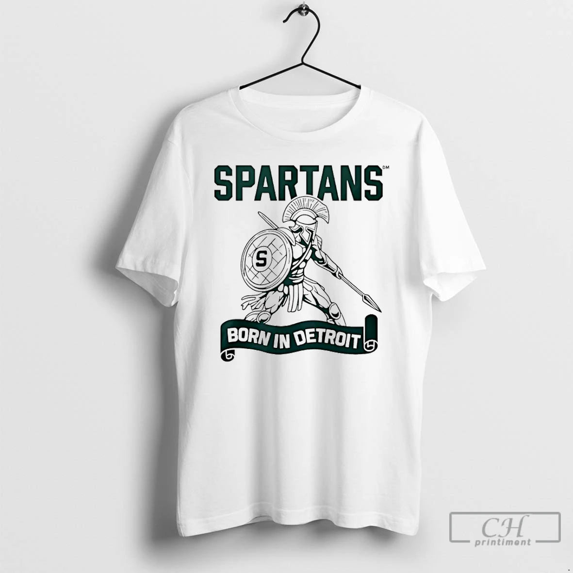 Premium Michigan State Spartans Born In Detroit T-Shirts, Hoodie, Sweatshirt | DripVista.com