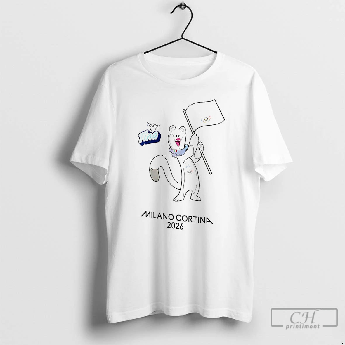 Premium Milano Cortina 2026 Olympics Mascotte Graphic T-Shirts, Hoodie, Sweatshirt | DripVista.com