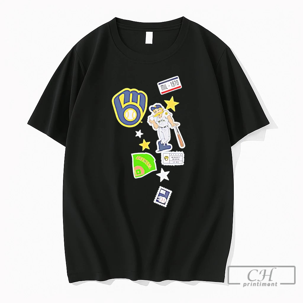Premium Milwaukee Brewers City Patch 2026 Logo Tee