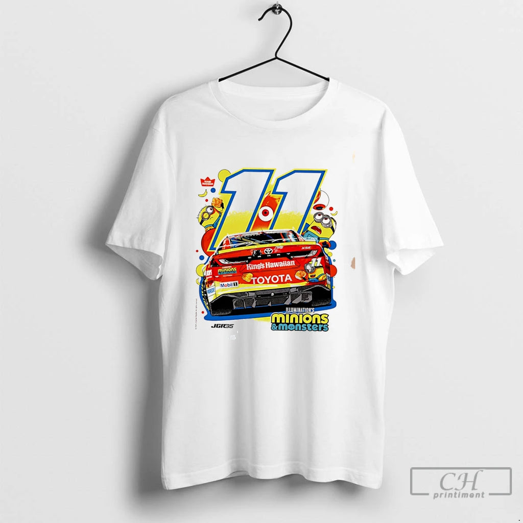 Premium Minion And Monsters Kings Hawaiian Denny Hamlin Tee