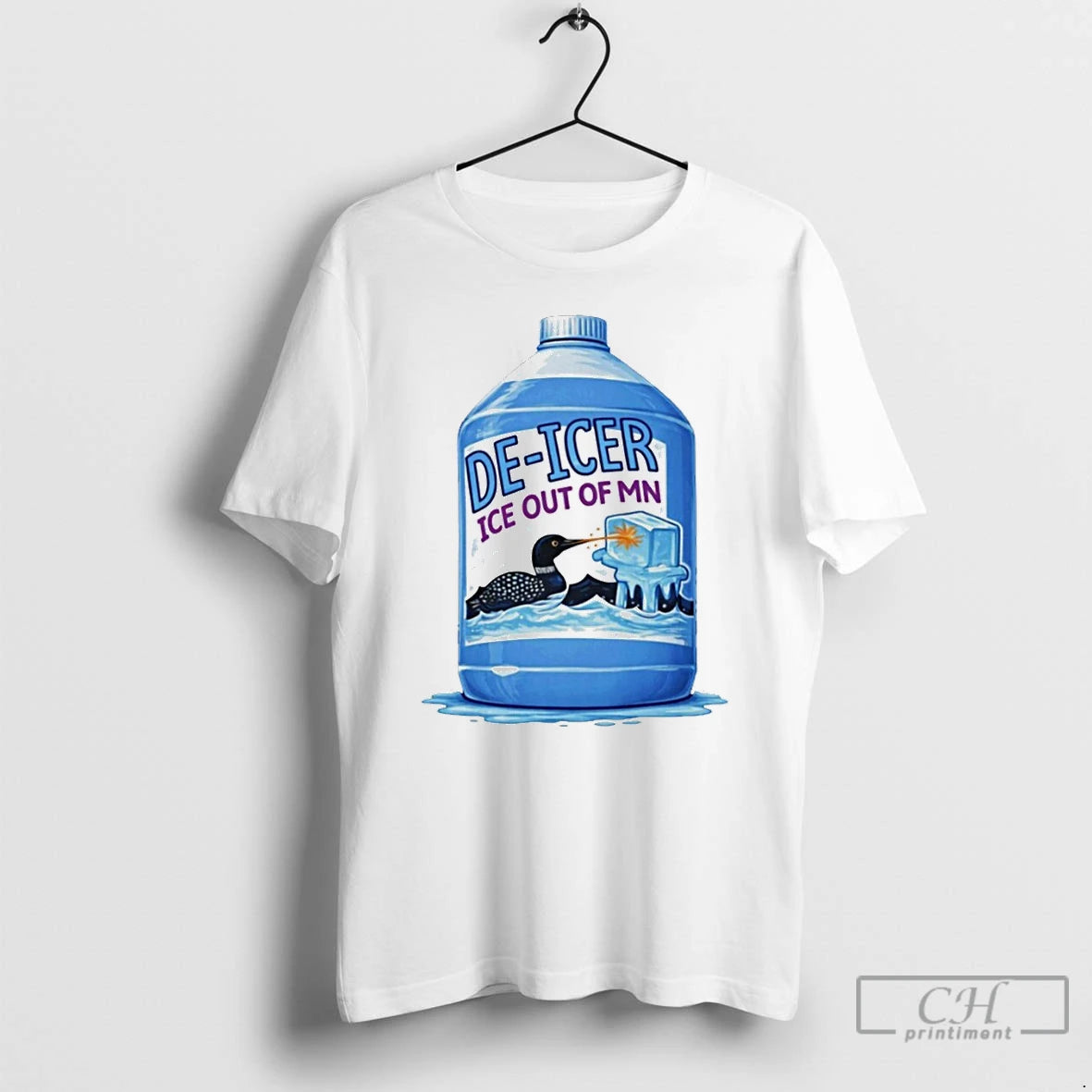 Premium Minnesota Anti Ice Protest De Icer Loon Graphic T-Shirts, Hoodie, Sweatshirt | DripVista.com