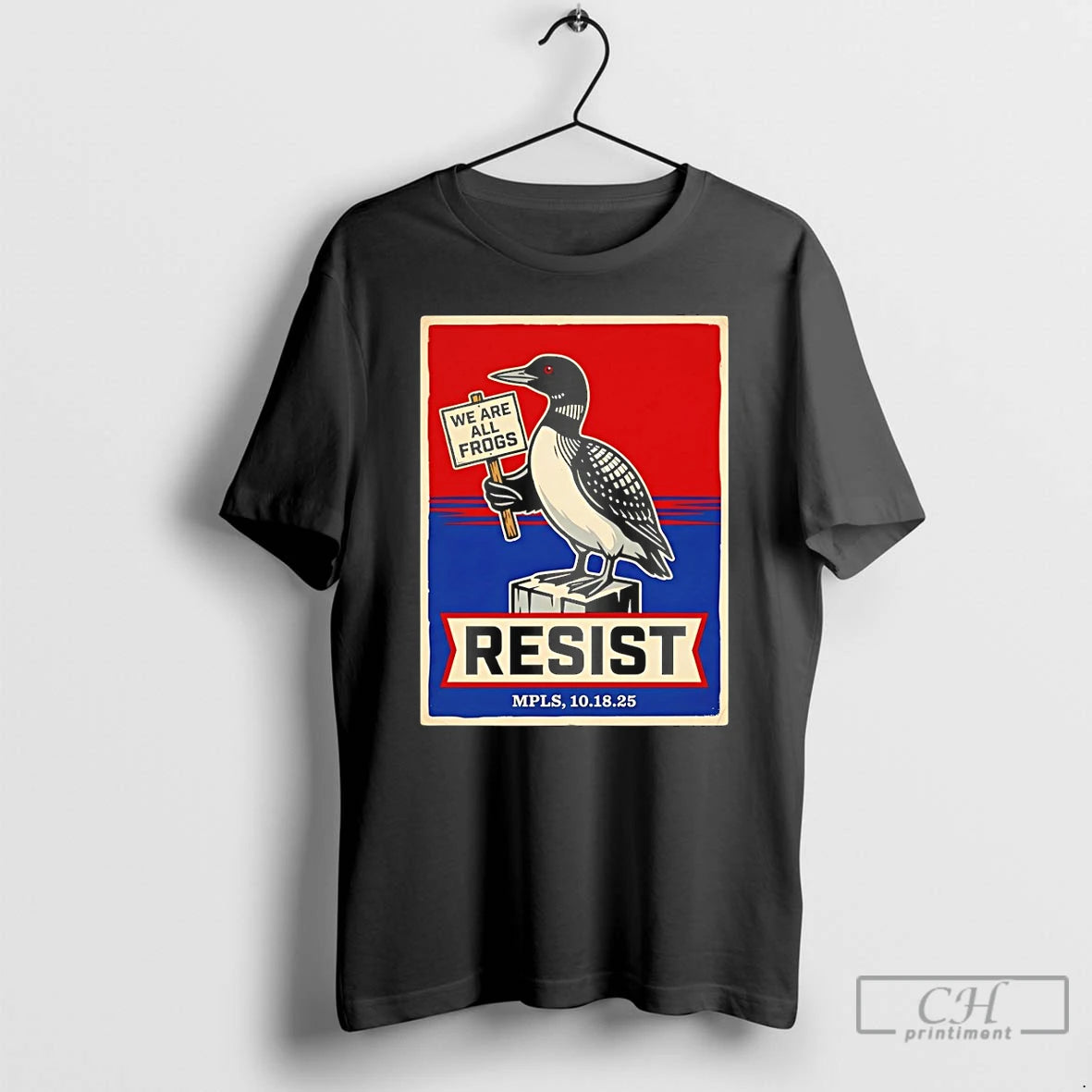 Premium Minnesota Loon Resist We Are All Frogs Political Protest T-Shirts, Hoodie, Sweatshirt | DripVista.com