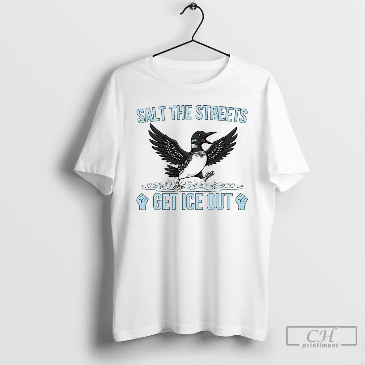 Premium Minnesota Loon Salt The Streets Get Ice Out T-Shirts, Hoodie, Sweatshirt | DripVista.com
