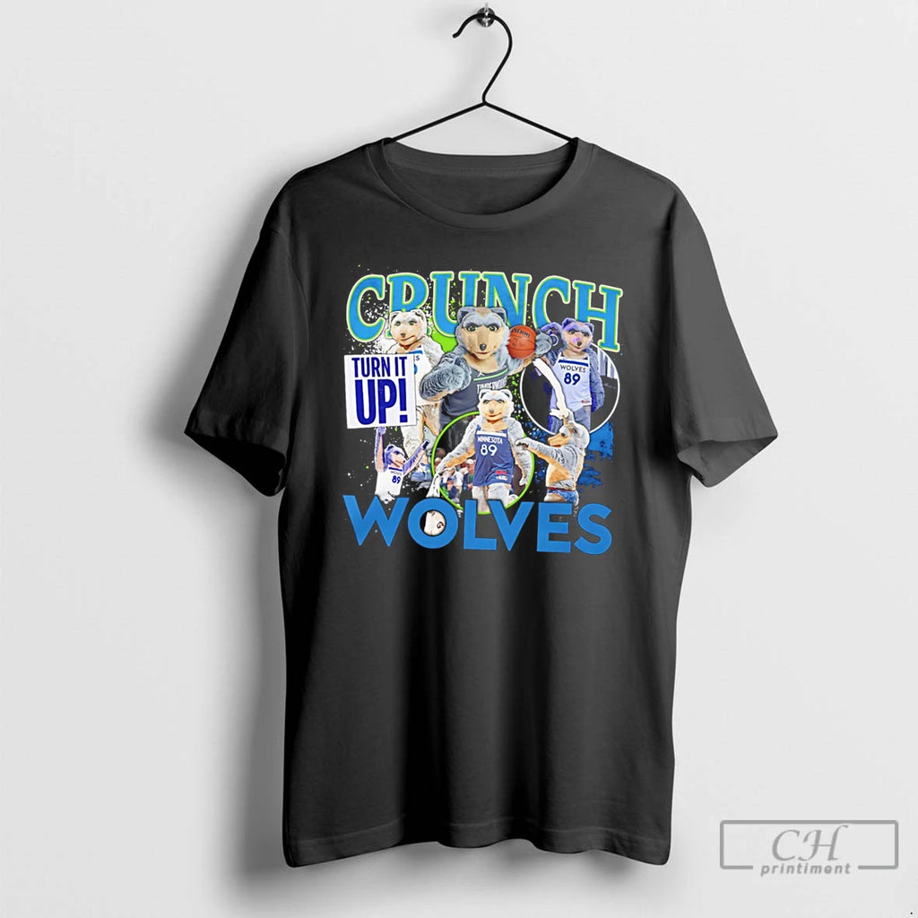 Premium Minnesota Timberwolves Mascot Crunch Wolves Tee