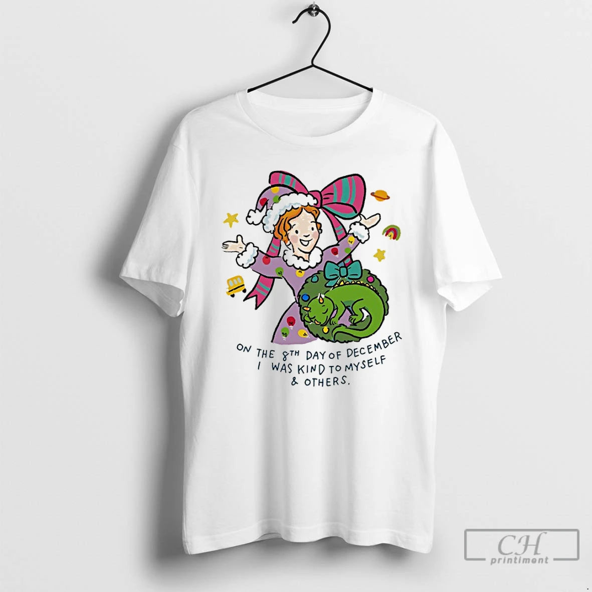 Premium Miss Frizzle On The 8th Day Of December I Was Kind To Myself And T-Shirts, Hoodie, Sweatshirt | DripVista.com