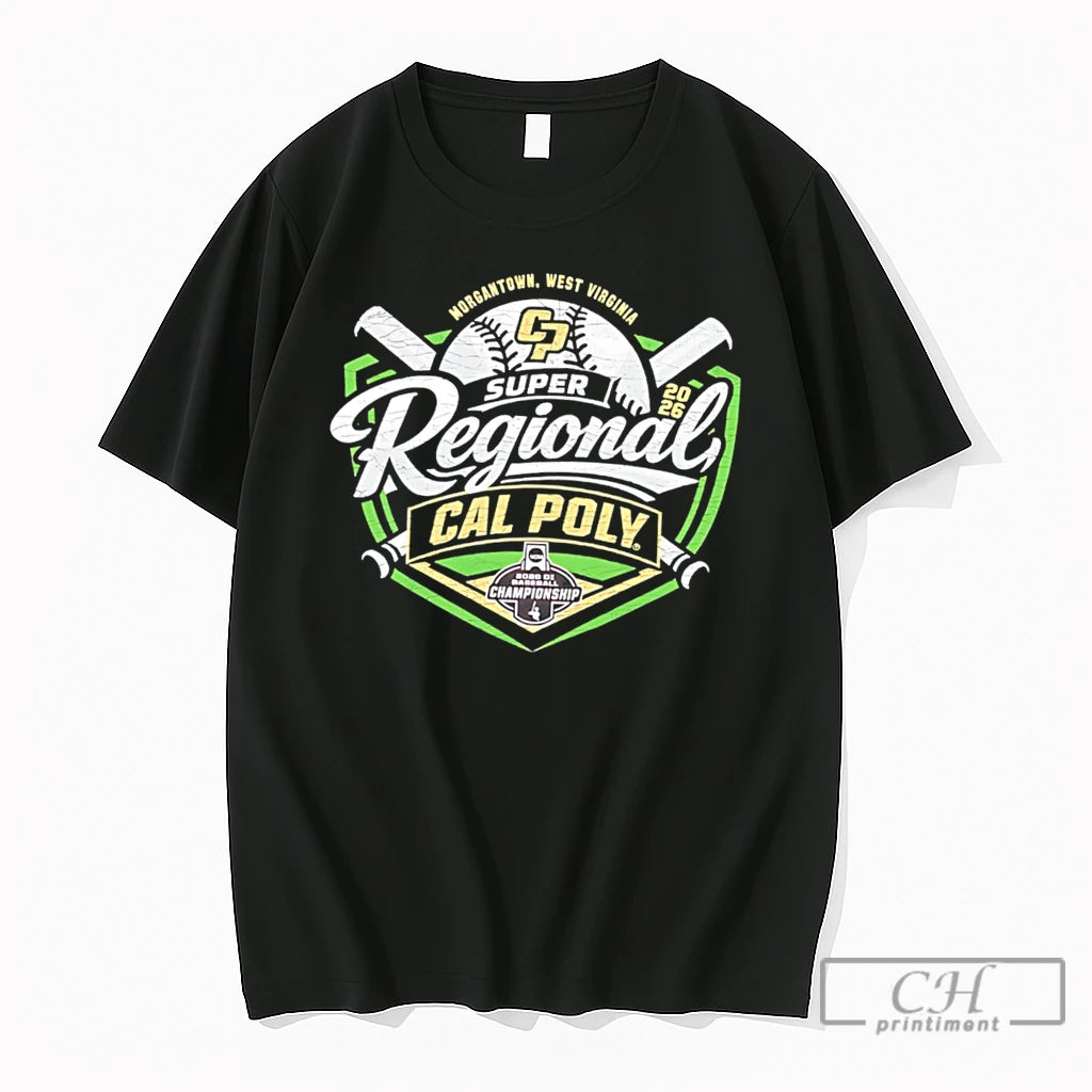 Premium Morgantown West Virginia Super Regional Cal Poly 2026 Tee