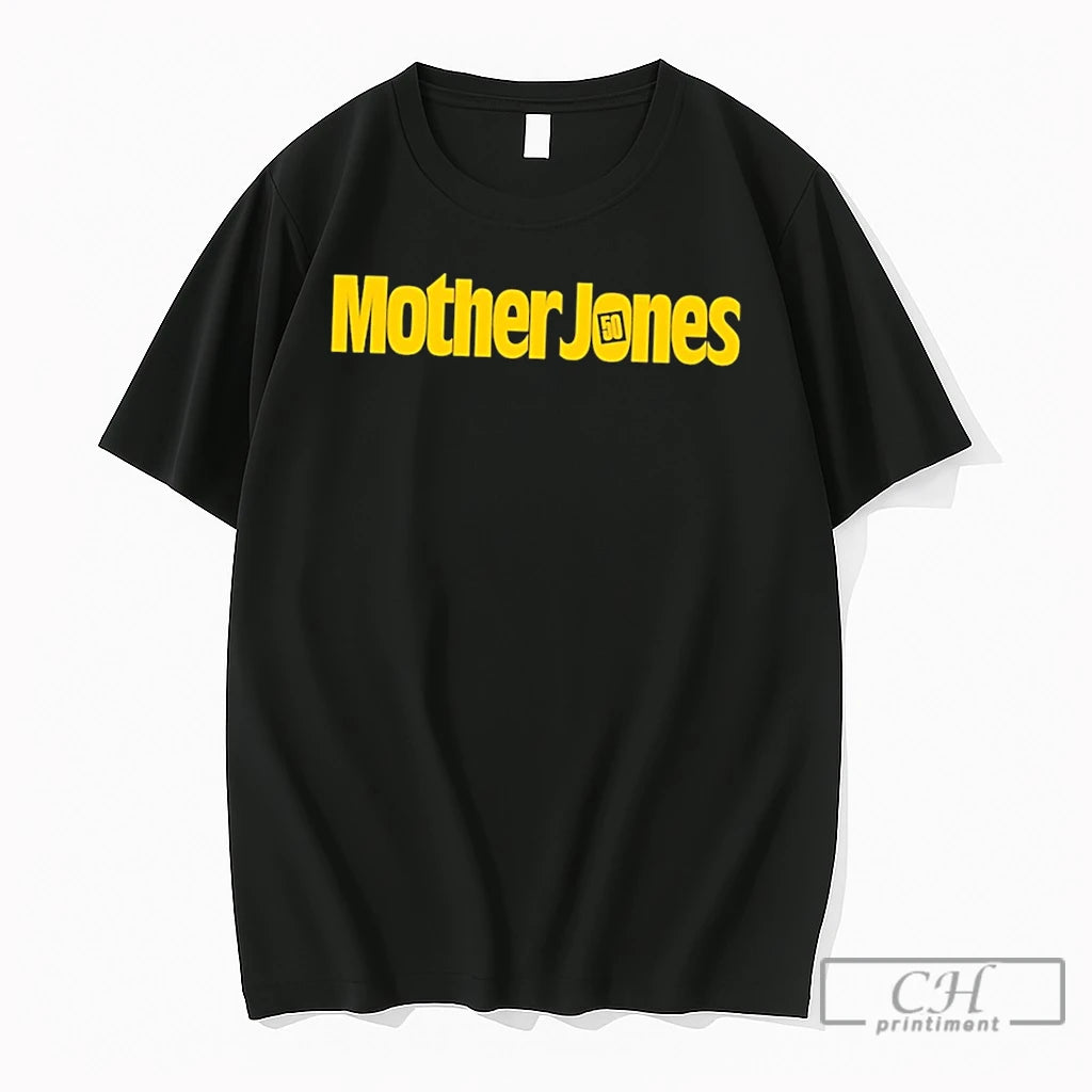Premium Mother Jones 50th Anniversary Logo Tee