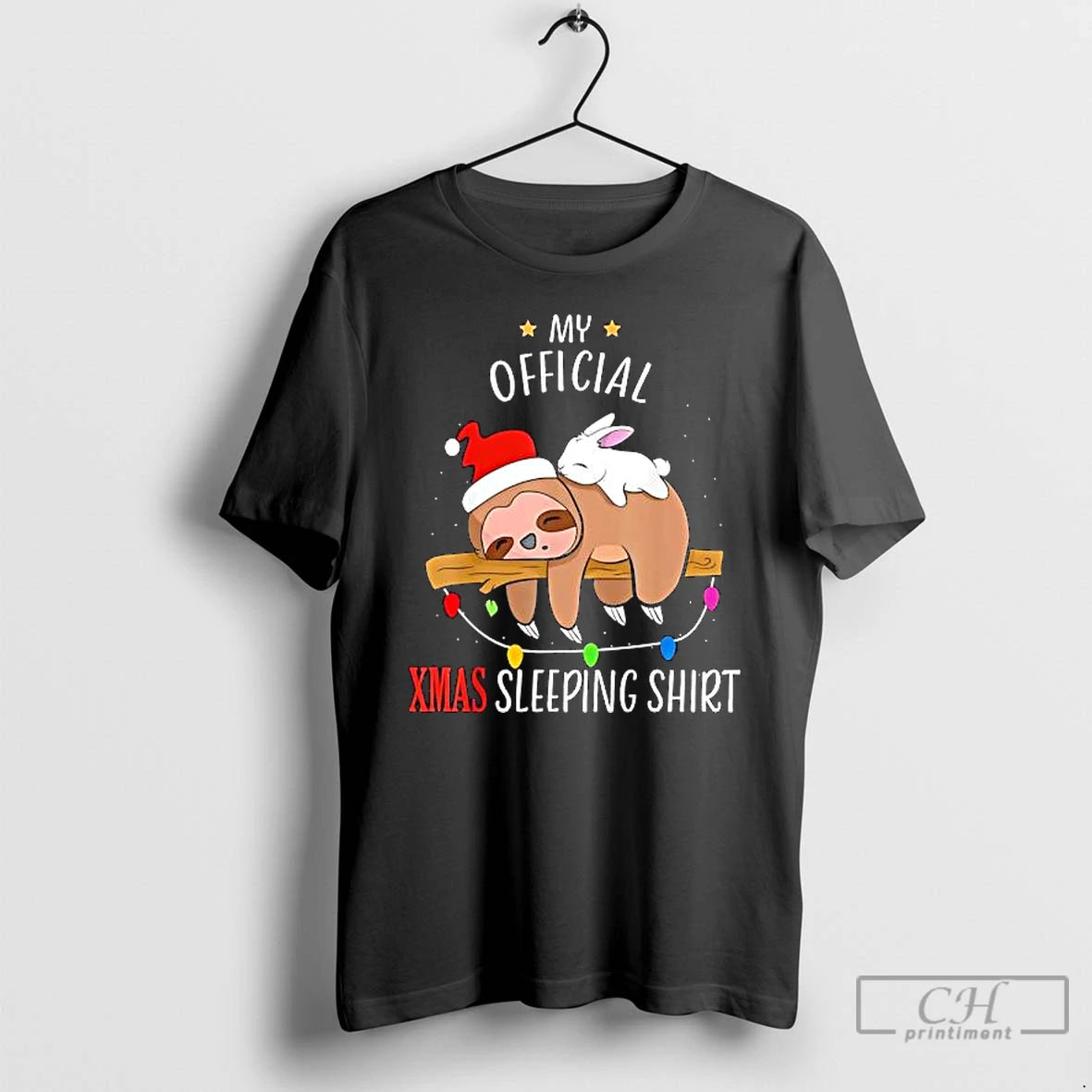 Premium My Sloth Christmas Sleeping T-Shirts, Hoodie, Sweatshirt | DripVista.com