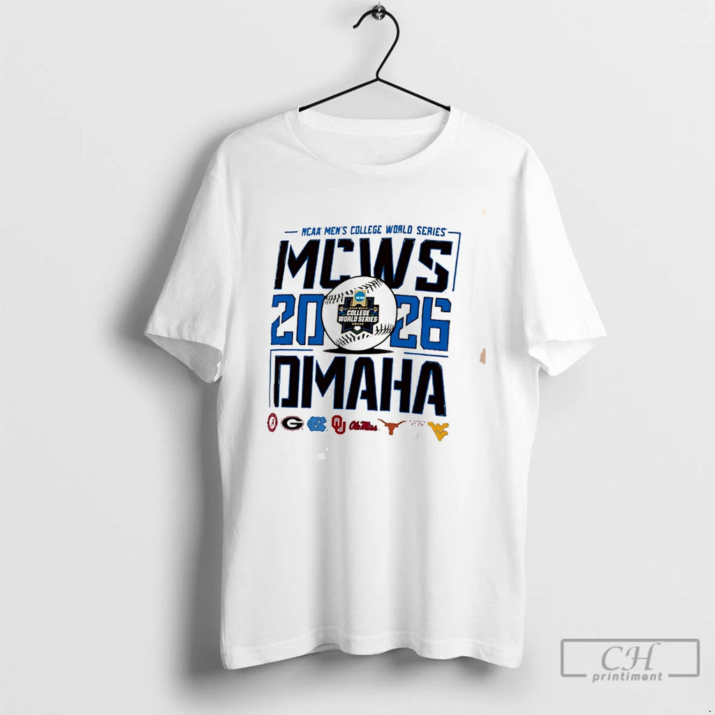 Premium Ncaa Mens Baseball College World Series 2026 Retro Tee