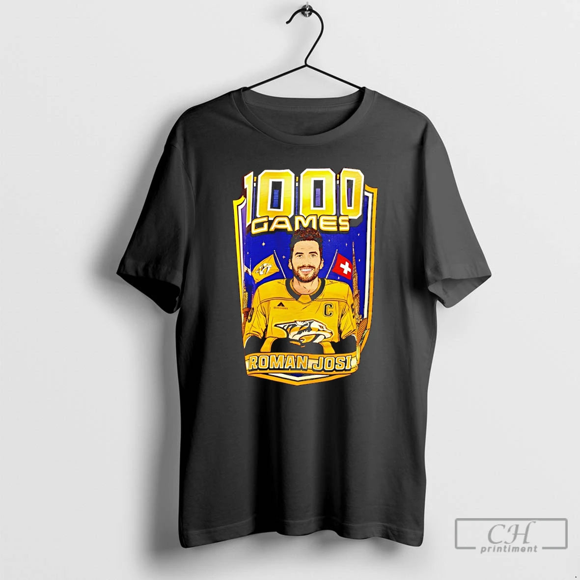Premium Nashville Predators Roman Josi 1000 Games T-Shirts, Hoodie, Sweatshirt | DripVista.com