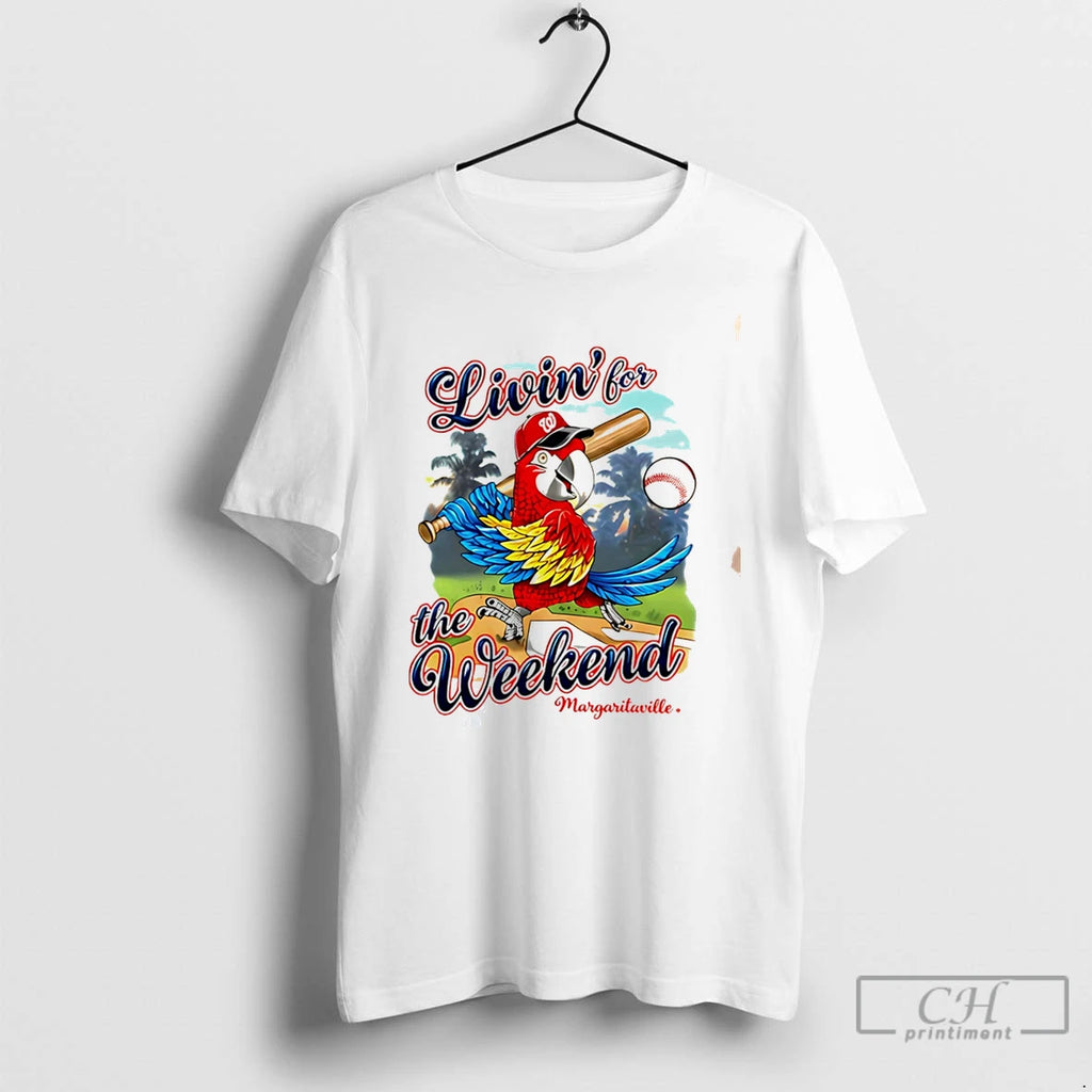 Premium Nationals Margaritaville Night Livin For The Weekend Tee
