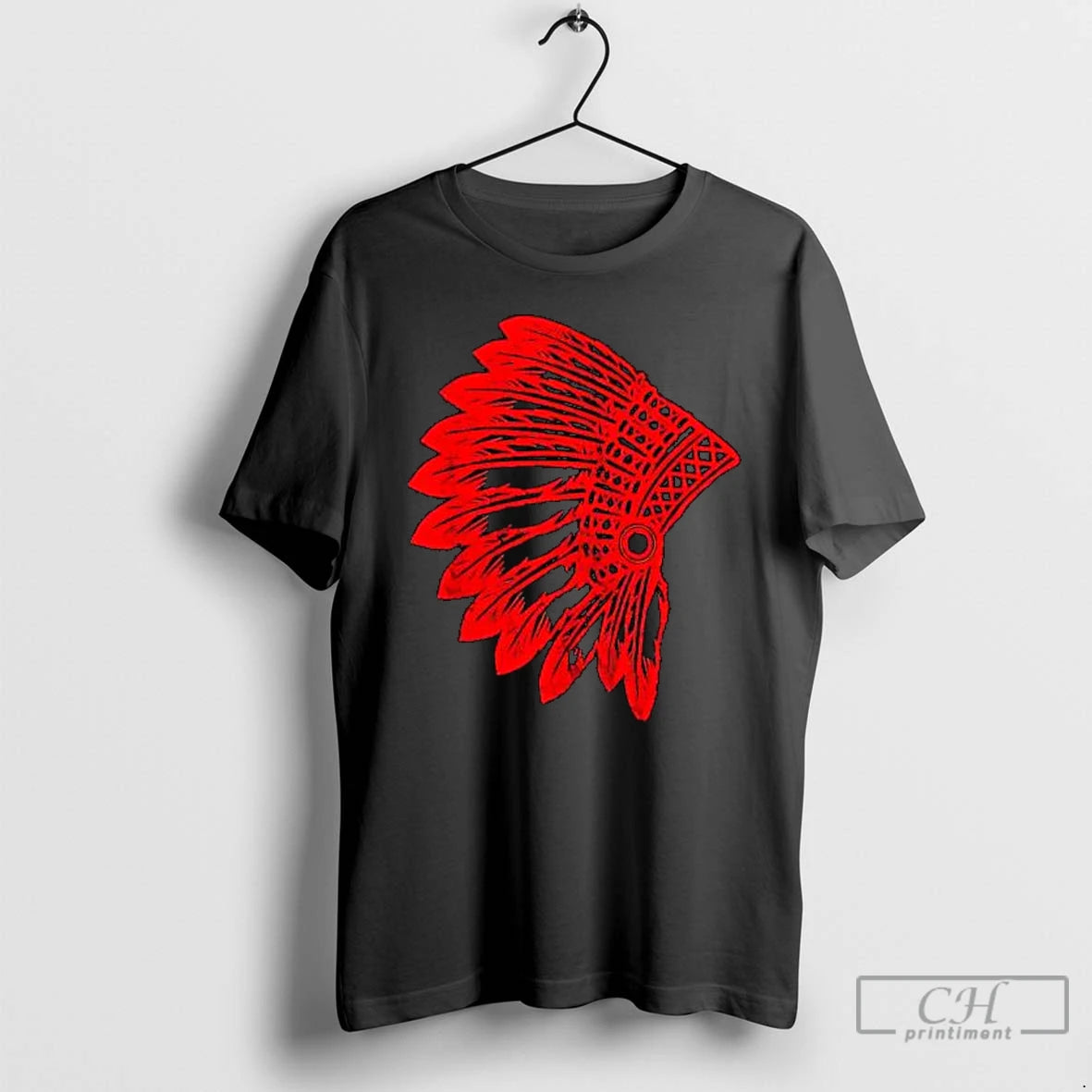 Premium Native American Indian Chief Shaman Skull Wolves Moon T-Shirts, Hoodie, Sweatshirt | DripVista.com
